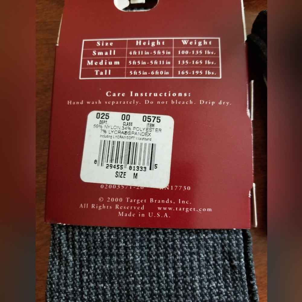 Merona Womens Black, Grey Ans Blue Tights - Picture 6 of 6